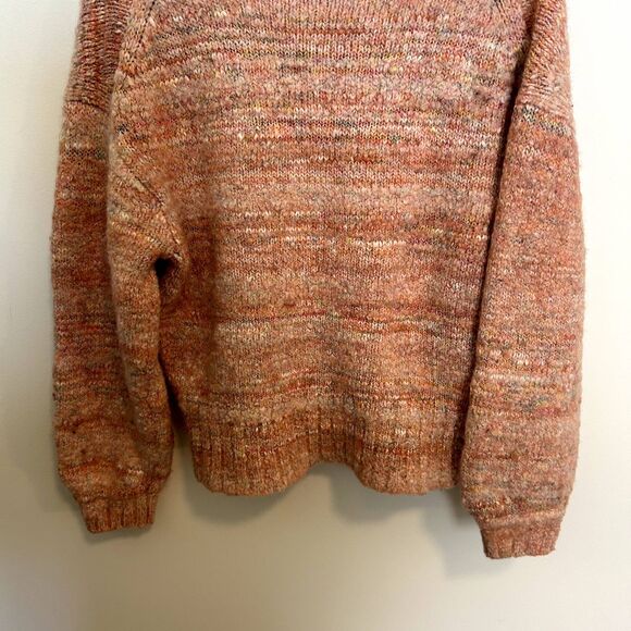 J.crew Long Sleeve Pullover Puff-sleeve V-neck Sweater Size Medium Wool Alpaca - Picture 12 of 16